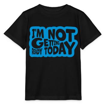 ne pas se préparer aujourd’hui - T-shirt bio MINI CREATOR Stanley/Stella Enfant - noir - Devant - Mikhail (115cm)