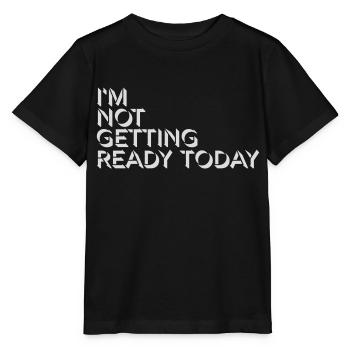 ne pas se préparer aujourd’hui - T-shirt bio MINI CREATOR Stanley/Stella Enfant - noir - Devant - Mikhail (115cm)