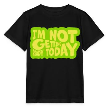 ne pas se préparer aujourd’hui - T-shirt bio MINI CREATOR Stanley/Stella Enfant - noir - Devant - Mikhail (115cm)