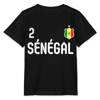 équipe Sénégal - T-shirt bio MINI CREATOR Stanley/Stella Enfant - noir - Devant - Mikhail (115cm)