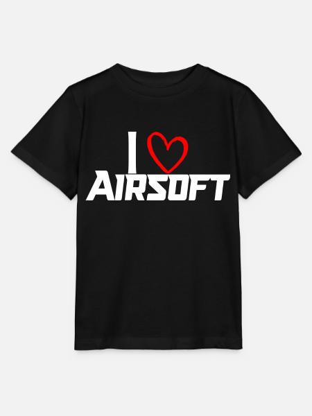 iLoVeAirsoft white - Stanley/Stella Kinder T-Shirt MINI CREATOR - Schwarz