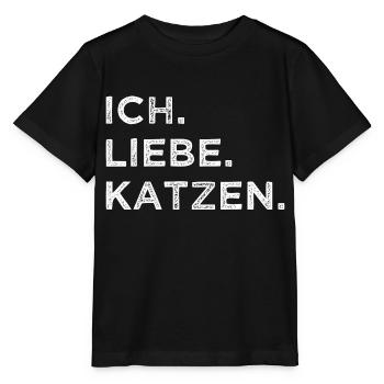 cool miezekatze spaß statement falbkatze meerkatze - Stanley/Stella Kinder T-Shirt MINI CREATOR  - Schwarz - Vorne - Mikhail (115cm)