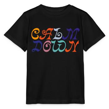Calm Down - Stanley/Stella Kinder T-Shirt MINI CREATOR  - Schwarz - Vorne - Mikhail (115cm)