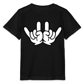 Rock Hands - Stanley/Stella MINI CREATOR Kids’ T-Shirt - black - Front - Mikhail (115cm)