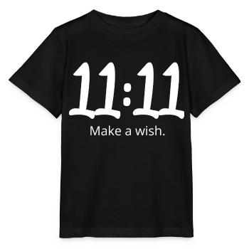 11 11 wünsch dir etwas - Stanley/Stella Kinder T-Shirt MINI CREATOR  - Schwarz - Vorne - Mikhail (115cm)