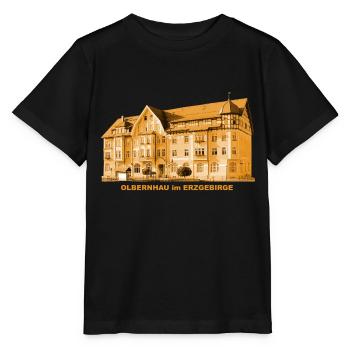 Olbernhau Town Hall Ore Mountains Saxony - Stanley/Stella MINI CREATOR Kids’ T-Shirt - black - Front - Mikhail (115cm)
