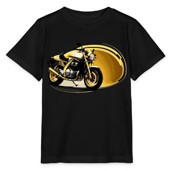 Golden Bike - Stanley/Stella MINI CREATOR Kids’ T-Shirt - black - Front - Mikhail (115cm)