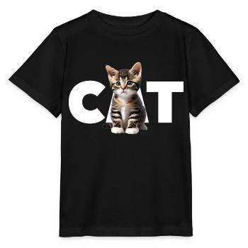 Cat - For all those who love cats and show - Stanley/Stella MINI CREATOR Kids’ T-Shirt - black - Front - Mikhail (115cm)