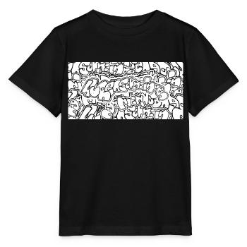 Graffiti Huansohn - Stanley/Stella Kinder T-Shirt MINI CREATOR  - Schwarz - Vorne - Mikhail (115cm)