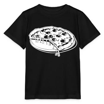 Pizza Restauration rapide Pizzeria - T-shirt bio MINI CREATOR Stanley/Stella Enfant - noir - Devant - Mikhail (115cm)