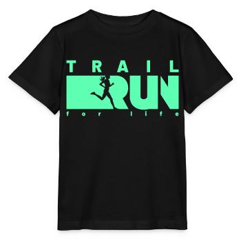 TRAIL RUN pour la vie - T-shirt bio MINI CREATOR Stanley/Stella Enfant - noir - Devant - Mikhail (115cm)