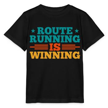 Route Running Is Winning Wide Receiver - Stanley/Stella MINI CREATOR Kids’ T-Shirt - black - Front - Mikhail (115cm)