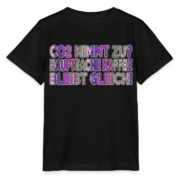 kaffeetasse koffein montag bürotasse spaß - Stanley/Stella Kinder T-Shirt MINI CREATOR  - Schwarz - Vorne - Mikhail (115cm)