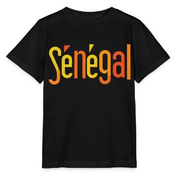 Sénégal - T-shirt bio MINI CREATOR Stanley/Stella Enfant - noir - Devant - Mikhail (115cm)