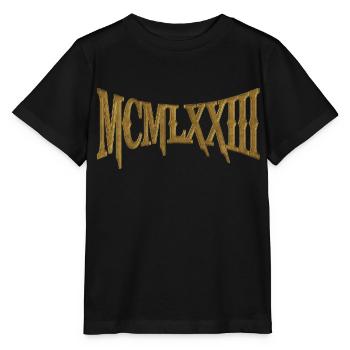MCMLXXIII 1973 50e anniversaire B-Day cadeau d’anniversaire - T-shirt bio MINI CREATOR Stanley/Stella Enfant - noir - Devant - Mikhail (115cm)