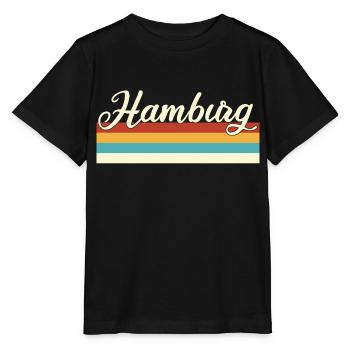 Hamburg - Hanseatic City - Retro - Vintage - Beam - Stanley/Stella MINI CREATOR Kids’ T-Shirt - black - Front - Mikhail (115cm)