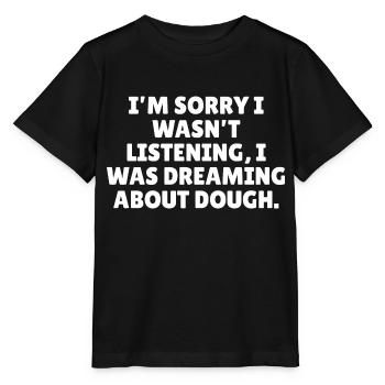 Funny baking slogan - Stanley/Stella MINI CREATOR Kids’ T-Shirt - black - Front - Mikhail (115cm)
