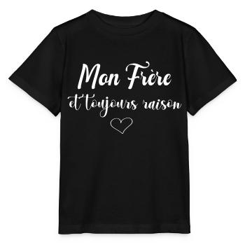 mon Frère et toujours raison - T-shirt bio MINI CREATOR Stanley/Stella Enfant - noir - Devant - Mikhail (115cm)
