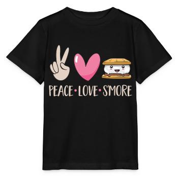 S'more Campfire Marshmallow Camping - T-shirt bio MINI CREATOR Stanley/Stella Enfant - noir - Devant - Mikhail (115cm)