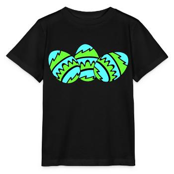 ostereier 03 - Stanley/Stella Kinder T-Shirt MINI CREATOR  - Schwarz - Vorne - Mikhail (115cm)