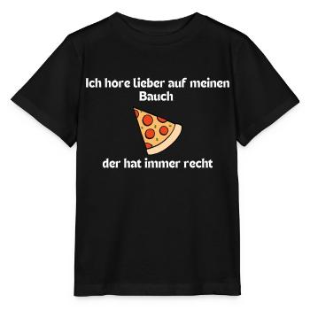 I prefer to listen to my gut - Funny saying - Stanley/Stella MINI CREATOR Kids’ T-Shirt - black - Front - Mikhail (115cm)