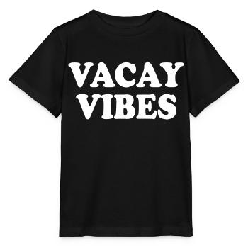 Vacay vibes - Stanley/Stella Kinder T-Shirt MINI CREATOR  - Schwarz - Vorne - Mikhail (115cm)