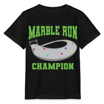 MARBLE RUN - Stanley/Stella MINI CREATOR Kids’ T-Shirt - black - Front - Mikhail (115cm)