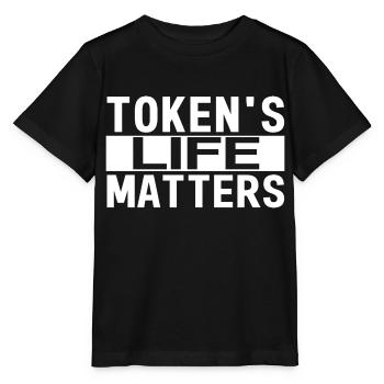 Token's Life Matters - T-shirt bio MINI CREATOR Stanley/Stella Enfant - noir - Devant - Mikhail (115cm)