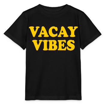 Vacay vibes - Stanley/Stella Kinder T-Shirt MINI CREATOR  - Schwarz - Vorne - Mikhail (115cm)