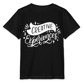 Idee Kreativ Schrift - Stanley/Stella Kinder T-Shirt MINI CREATOR  - Schwarz - Vorne - Mikhail (115cm)