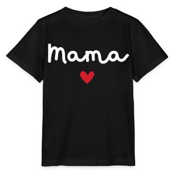 Mama of Love - Mama Geschenk - Stanley/Stella Kinder T-Shirt MINI CREATOR  - Schwarz - Vorne - Mikhail (115cm)