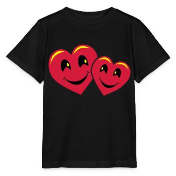 Herzende Herzen - Stanley/Stella Kinder T-Shirt MINI CREATOR  - Schwarz - Vorne - Mikhail (115cm)