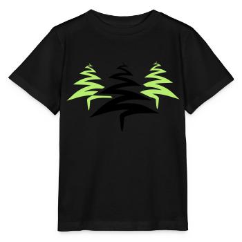 3 baeume weihnachtsbaum weihnachten nikolaus winte - Stanley/Stella Kinder T-Shirt MINI CREATOR  - Schwarz - Vorne - Mikhail (115cm)