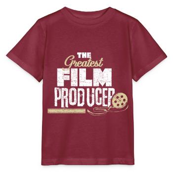 Le plus grand producteur de films - T-shirt bio MINI CREATOR Stanley/Stella Enfant - bordeaux - Devant - Kain (125cm)
