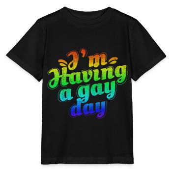 LGBT Lesbisch Pride - Stanley/Stella Kinder T-Shirt MINI CREATOR  - Schwarz - Vorne - Mikhail (115cm)