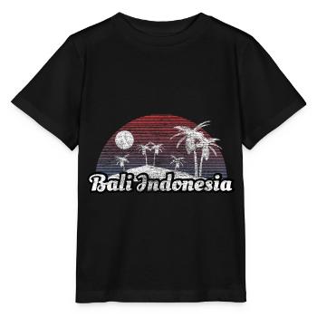 Idée cadeau mer Bali Indonésie - T-shirt bio MINI CREATOR Stanley/Stella Enfant - noir - Devant - Mikhail (115cm)