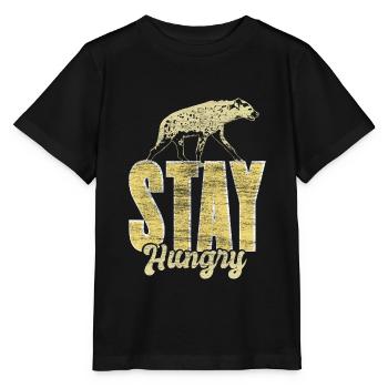 Hyena Laughing Animals Gift - Stanley/Stella MINI CREATOR Kids’ T-Shirt - black - Front - Mikhail (115cm)