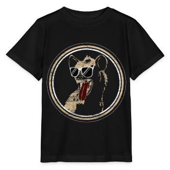 Hyène Rire Prédateur - T-shirt bio MINI CREATOR Stanley/Stella Enfant - noir - Devant - Mikhail (115cm)