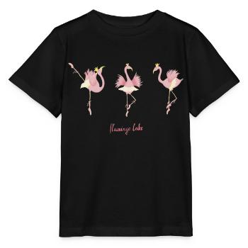 Flamingo Lake Flamingo-Ballett - Stanley/Stella Kinder T-Shirt MINI CREATOR  - Schwarz - Vorne - Mikhail (115cm)