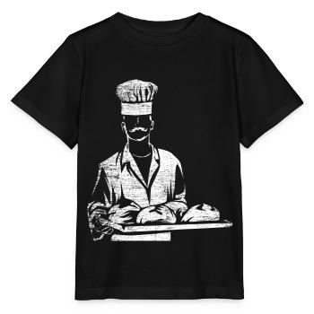 Bäcker Backen - Stanley/Stella Kinder T-Shirt MINI CREATOR  - Schwarz - Vorne - Mikhail (115cm)