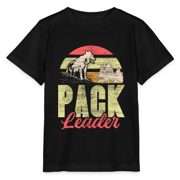 Wolf Rudel Geschenk - Stanley/Stella Kinder T-Shirt MINI CREATOR  - Schwarz - Vorne - Mikhail (115cm)