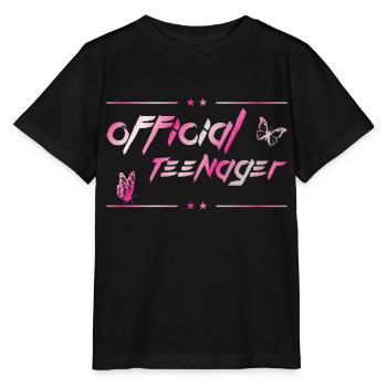 official teen - birthday design for teens - Stanley/Stella MINI CREATOR Kids’ T-Shirt - black - Front - Mikhail (115cm)