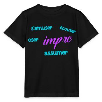 Having fun with improv - Stanley/Stella MINI CREATOR Kids’ T-Shirt - black - Front - Mikhail (115cm)