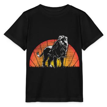 Lion Mane Animal - Stanley/Stella MINI CREATOR Kids’ T-Shirt - black - Front - Mikhail (115cm)