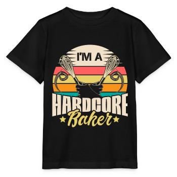Backen Mehl Liebe Geschenkidee - Stanley/Stella Kinder T-Shirt MINI CREATOR  - Schwarz - Vorne - Mikhail (115cm)