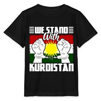 Kurdistan Kurde Menschenrechte Geschenk - Stanley/Stella Kinder T-Shirt MINI CREATOR  - Schwarz - Vorne - Mikhail (115cm)