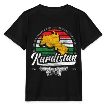 Kurdistan Freiheit Geschenkidee - Stanley/Stella Kinder T-Shirt MINI CREATOR  - Schwarz - Vorne - Mikhail (115cm)