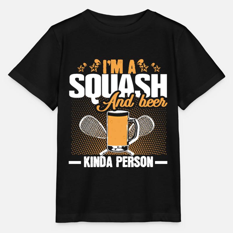 Squash tournoi de squash - T-shirt bio MINI CREATOR Stanley/Stella Enfant - noir