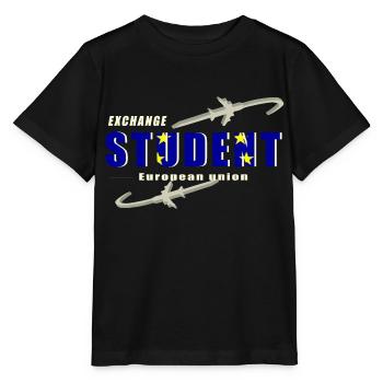 Échange d’étudiants Union européenne - T-shirt bio MINI CREATOR Stanley/Stella Enfant - noir - Devant - Mikhail (115cm)