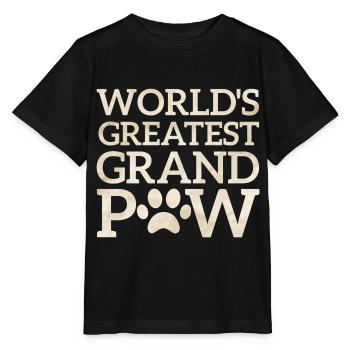 Le plus grand-père du monde - T-shirt bio MINI CREATOR Stanley/Stella Enfant - noir - Devant - Mikhail (115cm)